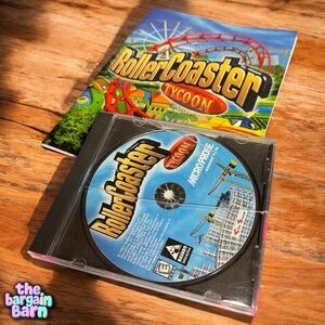 RollerCoaster Tycoon PC Vintage Roller Coaster Computer Game (1999)